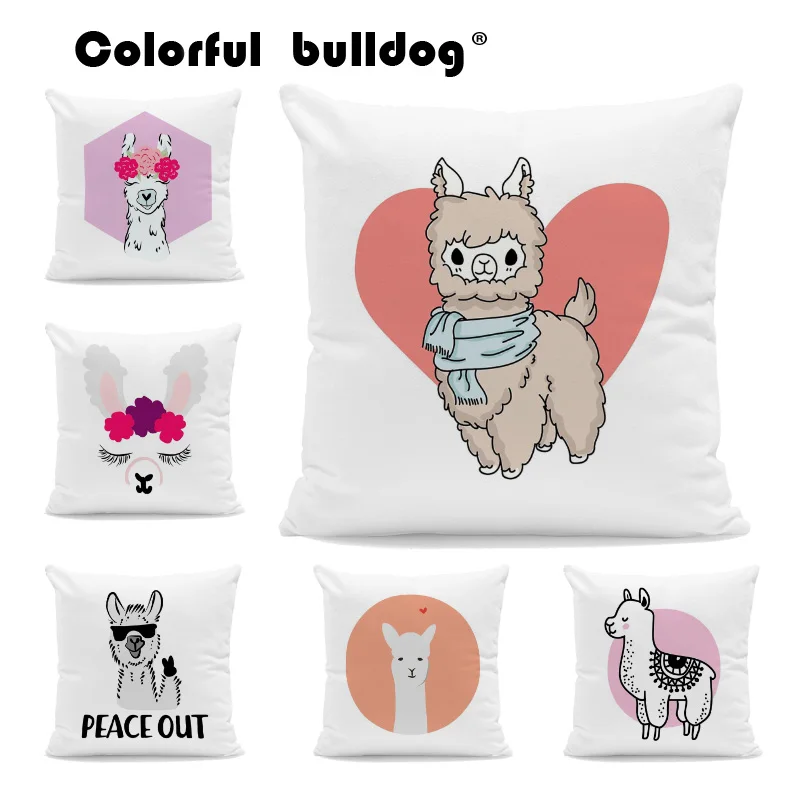 Cute Cartoon Alpaca Cushion Corolla Eyelashes Sunglasses Scarf Cover Pillow 45X45Cm Velvet Decorative Children's Home Pillows
Cute Cartoon Alpaca Cushion Corolla Eyelashes Sunglasses Scarf Cover Pillow 45X45Cm Velvet Decorative Children's Home Pillows