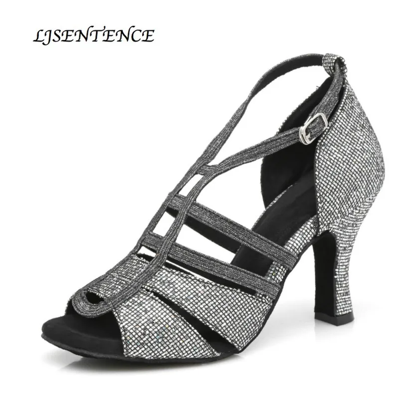 Women Ballroom Latin Dance Shoes Silver Grey Black Salsa Tango Bachata Kizomba Social Shoes High heel 6/7.5/8.5/10cm Suede Sole
Women Ballroom Latin Dance Shoes Silver Grey Black Salsa Tango Bachata Kizomba Social Shoes High heel 6/7.5/8.5/10cm Suede Sole