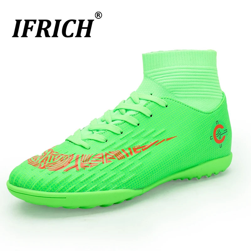New Luxury Men and Women Soccer Turf Shoes Orange Green Kids Football Shoes Outdoor Lawn Long Spikes Men Football Boots
New Luxury Men and Women Soccer Turf Shoes Orange Green Kids Football Shoes Outdoor Lawn Long Spikes Men Football Boots