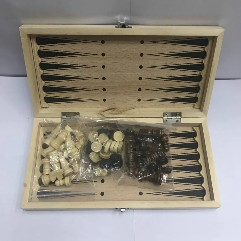 2019 Foreign Trade New Products Wooden Folding 3 In 1 Chess International Checkers Western Backgammon 24cm*24cm*1.8cm
2019 Foreign Trade New Products Wooden Folding 3 In 1 Chess International Checkers Western Backgammon 24cm*24cm*1.8cm