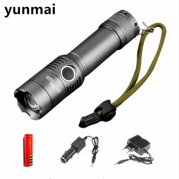 

CREE XM-L T6 3800Lumens Torch Zoomable 3 Modes Tactical Flashlight Lanterna Lights For Rechargeable 3xAAA or 1x18650