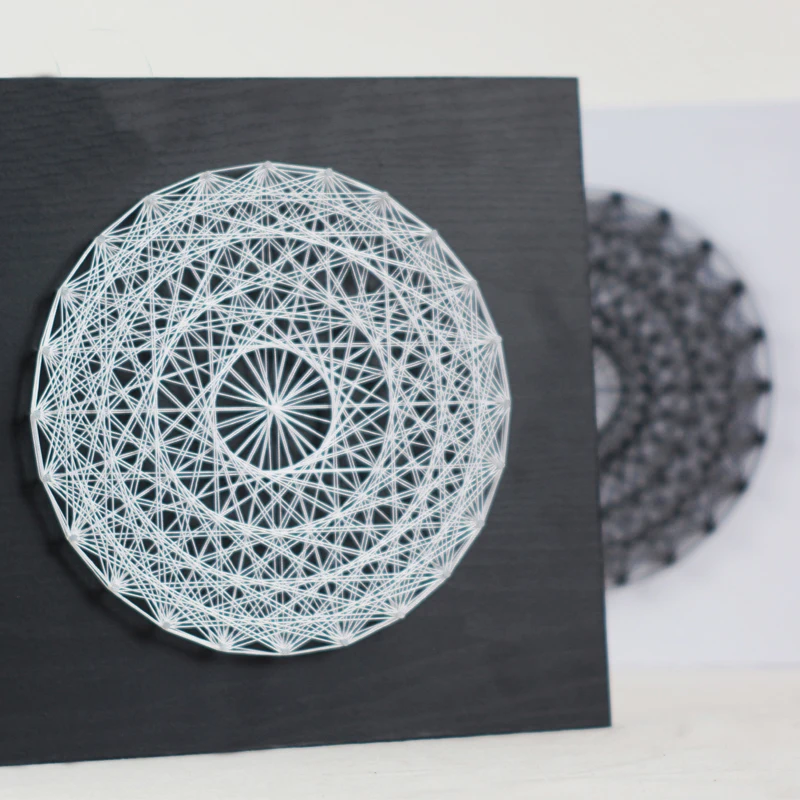 Multi-layer circular yarn painting bird nest DIY handmade String art decorative painting production material package white
Multi-layer circular yarn painting bird nest DIY handmade String art decorative painting production material package white