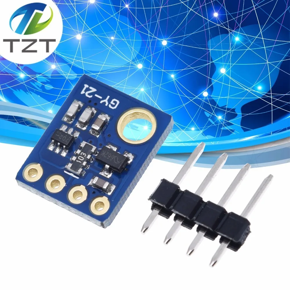 Humidity Sensor with I2C IIC Interface Si7021 Industrial High Precision GY-21 Temperature Sensor Module Low Power CMOS 10*12mm
Humidity Sensor with I2C IIC Interface Si7021 Industrial High Precision GY-21 Temperature Sensor Module Low Power CMOS 10*12mm