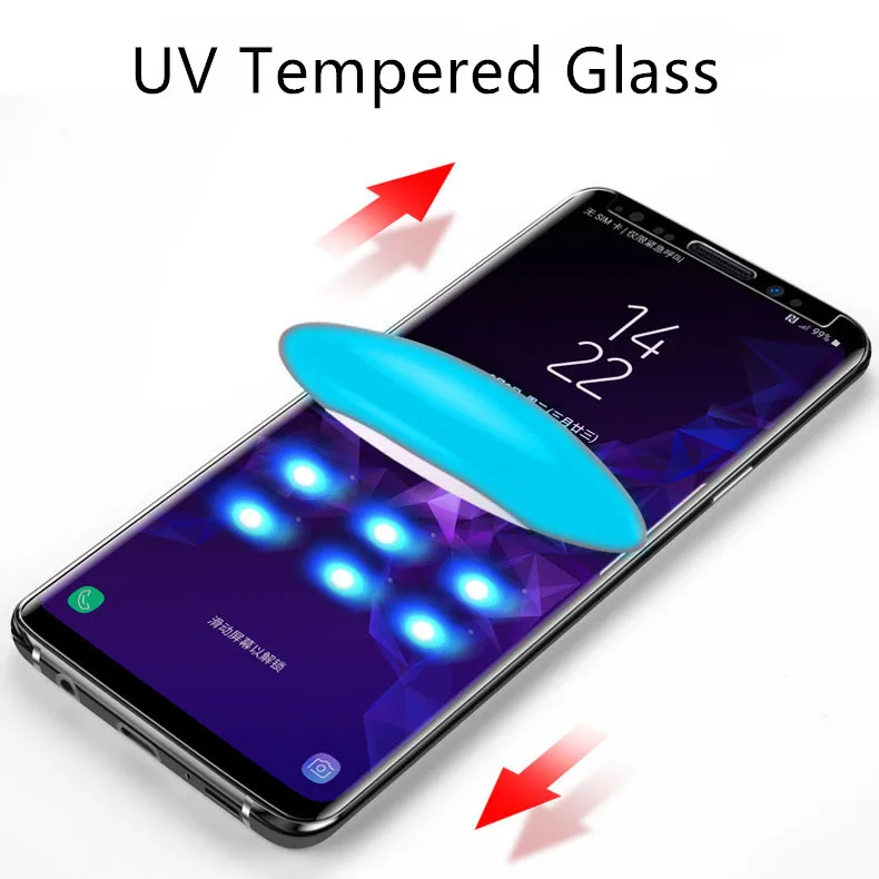 UV Tempered Glass For Samsung Note 9 8 S9 S8 S7 Edge 5D Full Liquid Glue Screen Protector For Samsung Galaxy Note 8 S8 S9 Plus
UV Tempered Glass For Samsung Note 9 8 S9 S8 S7 Edge 5D Full Liquid Glue Screen Protector For Samsung Galaxy Note 8 S8 S9 Plus