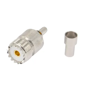 10 Pieces UHF Female SO239 SO-239 Window Crimp RG58 RG142 LMR195 RG400 RF Connector
10 Pieces UHF Female SO239 SO-239 Window Crimp RG58 RG142 LMR195 RG400 RF Connector