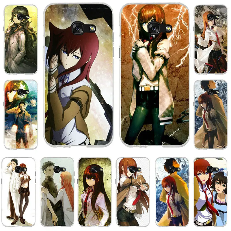 Soft TPU Phone Case Silicon for Samsung Note 2 3 4 5 8 HTC One U11 M7 M8 M9 M10 A9 E9 Plus Shell Anime Steins Gate Art | Мобильные