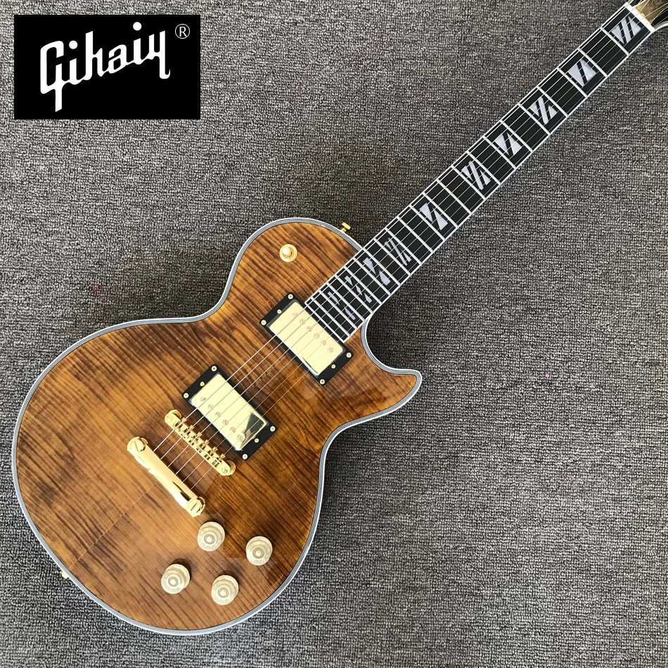 NEW High quality hand-made electric guitar, flame maple top & back Hollow body electric guitar with rosewood, free shipping
NEW High quality hand-made electric guitar, flame maple top & back Hollow body electric guitar with rosewood, free shipping