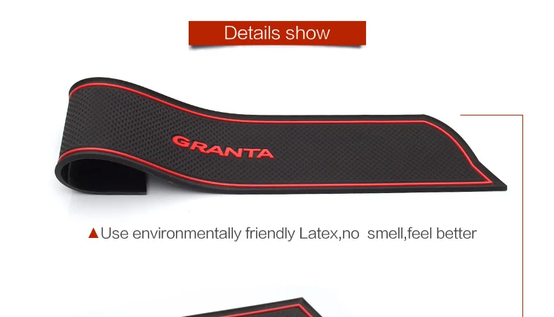 smabee Gate slot pad Interior Door Pad/Cup For LADA GRANTA Non-slip mats red/blue/white mats