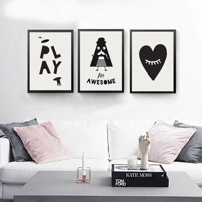Black Letters Wall Decor Painting For Room Canvas Print Poster, Play Awesome Eyelash Wall Pictures For Home Decoration
Black Letters Wall Decor Painting For Room Canvas Print Poster, Play Awesome Eyelash Wall Pictures For Home Decoration