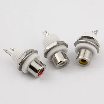 10pcs F Cable Connector Terminal AV Audio Amplifier RCA Adapter Lotus Plug Red Yellow White
10pcs F Cable Connector Terminal AV Audio Amplifier RCA Adapter Lotus Plug Red Yellow White