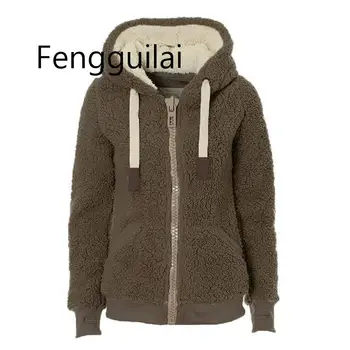 2019 Winter Fleece Sweater Oversized 3XL Fluffy Thick Hooded Sweaters Warm Zipper Women Winter Coat Sherpa Top
2019 Winter Fleece Sweater Oversized 3XL Fluffy Thick Hooded Sweaters Warm Zipper Women Winter Coat Sherpa Top