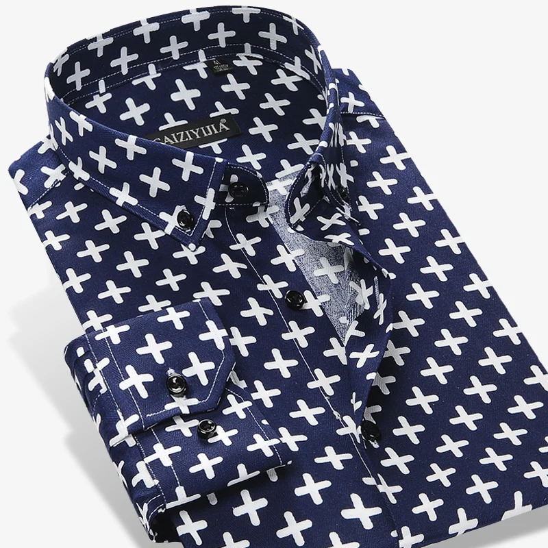 Men's Casual Criss-cross Printing Pattern Dress Shirt Long Sleeve Standard-fit Comfortable Cotton Button Down Shirts
Men's Casual Criss-cross Printing Pattern Dress Shirt Long Sleeve Standard-fit Comfortable Cotton Button Down Shirts