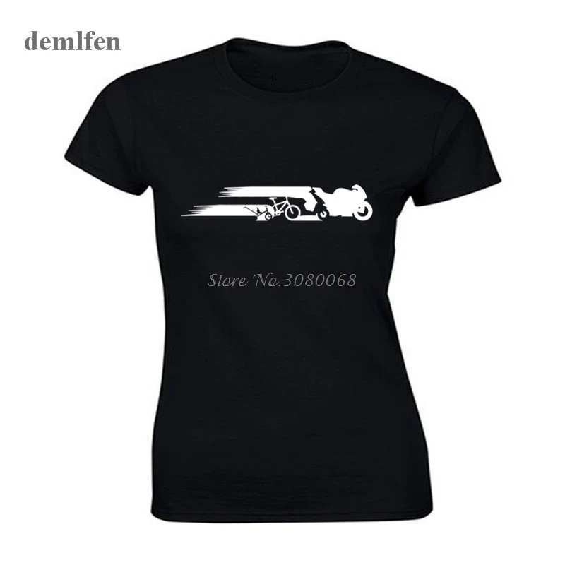 Casual Women Summer Style Short Sleeve T Shirts Funny Novelty Motorcycle Tail Evolution Shirt Cotton O-neck Tees Tops
Casual Women Summer Style Short Sleeve T Shirts Funny Novelty Motorcycle Tail Evolution Shirt Cotton O-neck Tees Tops