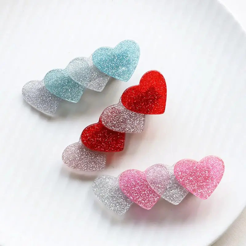 Young Girls Duckbill Hair Clip Japanese Fresh Style Sweet Contrast Candy Color Four Acrylic Love Heart Hairpin Student Barrettes
Young Girls Duckbill Hair Clip Japanese Fresh Style Sweet Contrast Candy Color Four Acrylic Love Heart Hairpin Student Barrettes