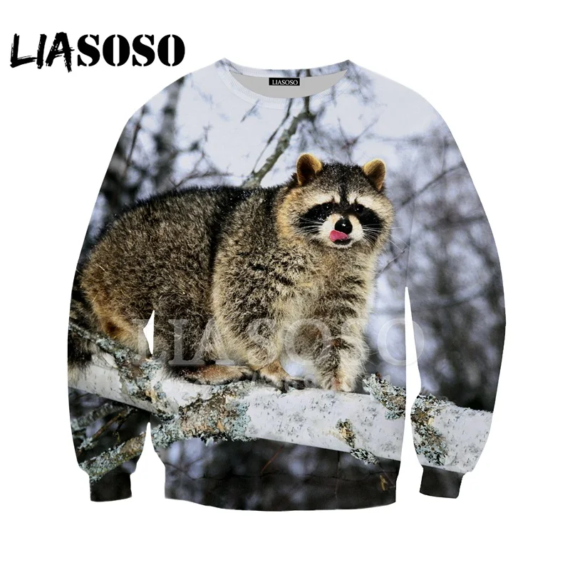 LIASOSO 2018 Sweatshirt Harajuku Hoodies 3d print Funny Lovely Cute Kawaii Raccoon Men Women casual Pullovers Long-sleeve X0652
LIASOSO 2018 Sweatshirt Harajuku Hoodies 3d print Funny Lovely Cute Kawaii Raccoon Men Women casual Pullovers Long-sleeve X0652