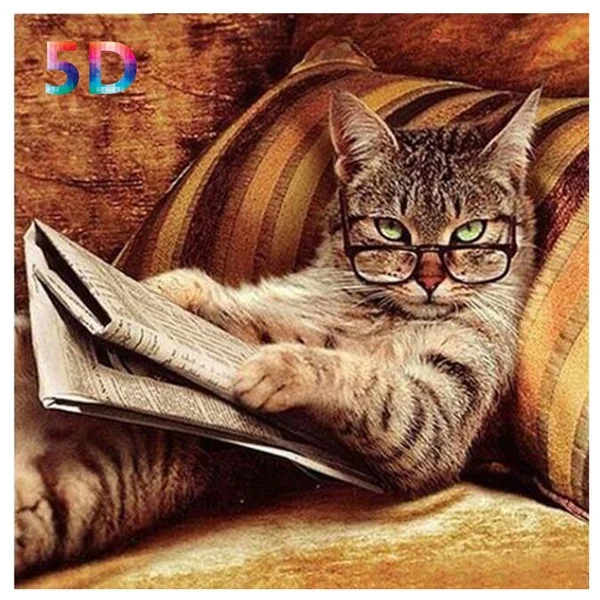 YIKELA 5D Diamond Painting Animal Cat Newspaper Full Square Diy Accessory Cross Stitch Embroidery Handmade Art Sticker 3D Decor
YIKELA 5D Diamond Painting Animal Cat Newspaper Full Square Diy Accessory Cross Stitch Embroidery Handmade Art Sticker 3D Decor