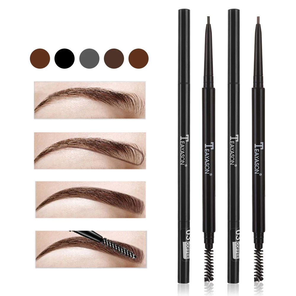 1pc Super Slim Fine Eyebrow Pencil Dual Ended With Eyebrow Brush Waterproof Long Lasting Black Brown Eyebrow Tatoo Pen
1pc Super Slim Fine Eyebrow Pencil Dual Ended With Eyebrow Brush Waterproof Long Lasting Black Brown Eyebrow Tatoo Pen