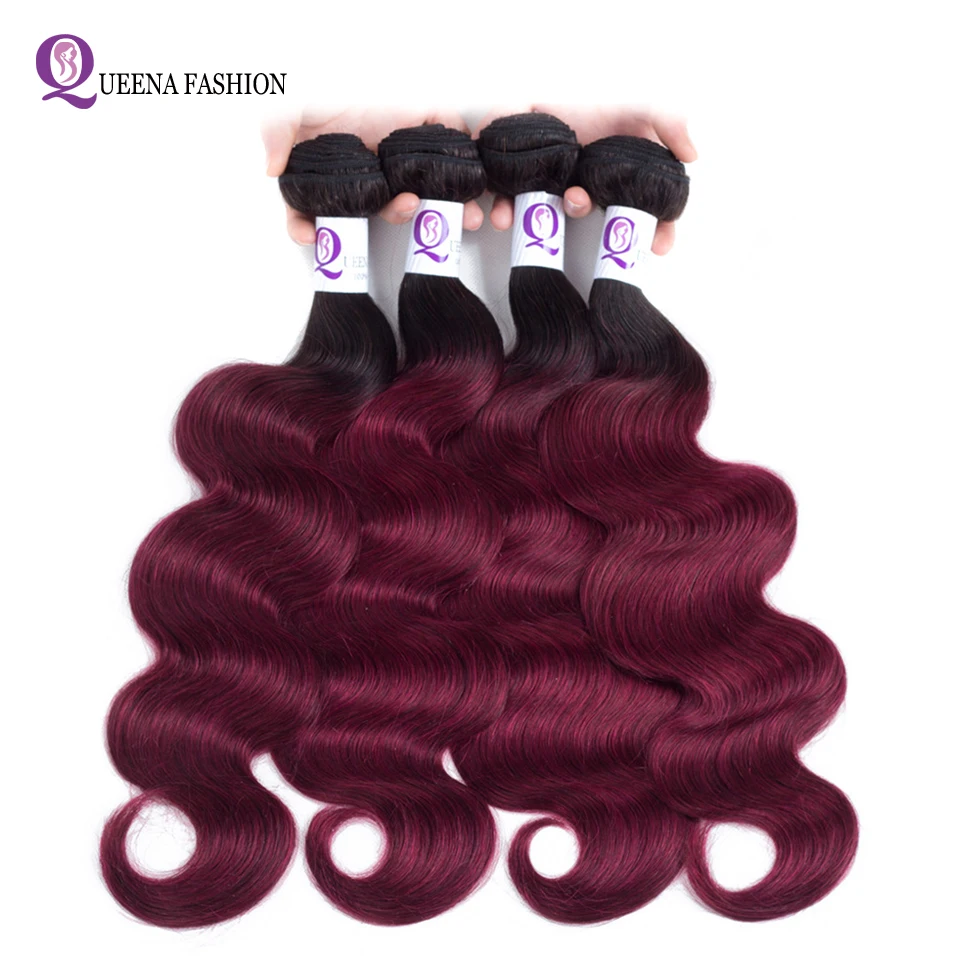 Ombre Hair 4 Bundles Brazilian Body Wave 1b/27 1b/30 1b/burgundy Two Tone Color Pre-Colored Ombre Human Hair Weave Extensions
Ombre Hair 4 Bundles Brazilian Body Wave 1b/27 1b/30 1b/burgundy Two Tone Color Pre-Colored Ombre Human Hair Weave Extensions