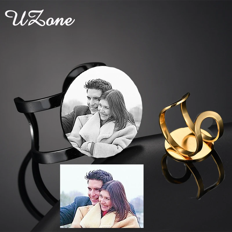 UZone Stainless Steel Adjust Men Ring Engrave Name Photo Signet Ring For Women Gift bague homme
UZone Stainless Steel Adjust Men Ring Engrave Name Photo Signet Ring For Women Gift bague homme