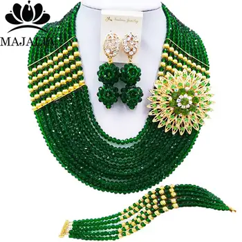 Majalia Fashion Classic Nigerian Wedding African Jewelery Dark green Crystal Necklace Bride Jewelry Sets Free Shipping 10CJ007
Majalia Fashion Classic Nigerian Wedding African Jewelery Dark green Crystal Necklace Bride Jewelry Sets Free Shipping 10CJ007