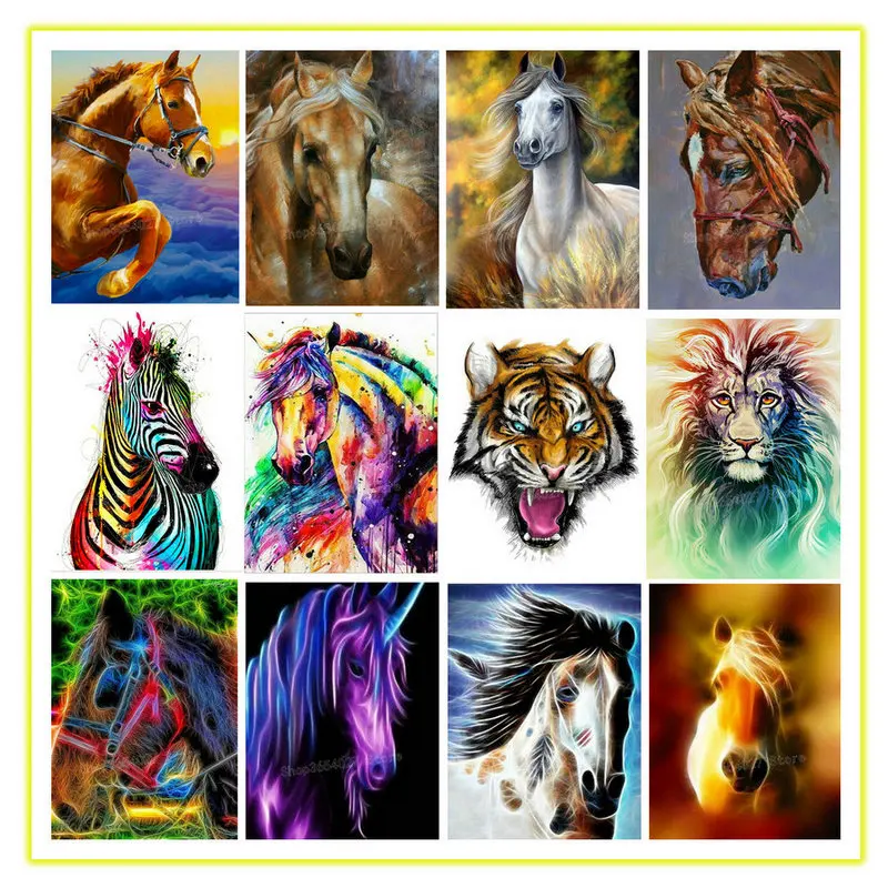 New 5d diamond painting horse tiger abstract animal full square / round drill diamond embroidery 3D mosaic home decoration
New 5d diamond painting horse tiger abstract animal full square / round drill diamond embroidery 3D mosaic home decoration