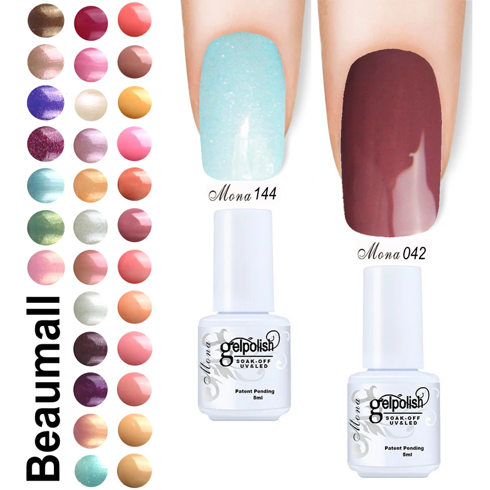 Beaumall Nail Art Gel Mona Series,Col#037~048;133~144;150~156, 5ml Volume Soak Off UV&LED Gel Lacquers Nail Polishes
Beaumall Nail Art Gel Mona Series,Col#037~048;133~144;150~156, 5ml Volume Soak Off UV&LED Gel Lacquers Nail Polishes
