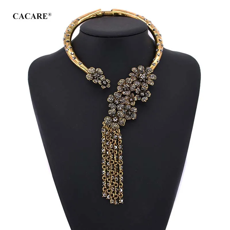 

Big Chocker Long Large Fringe Necklace Maxi Women CHEAP Fashion Jewelry Collares Metal Statement F1106 Bohemian