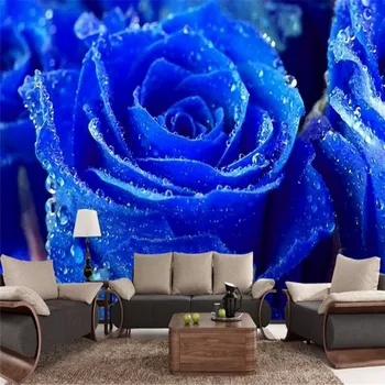 custom 3d modern photo wallpaper mural 3D blue rose TV sofa background wall painting non-woven wallpaper home decoration
custom 3d modern photo wallpaper mural 3D blue rose TV sofa background wall painting non-woven wallpaper home decoration