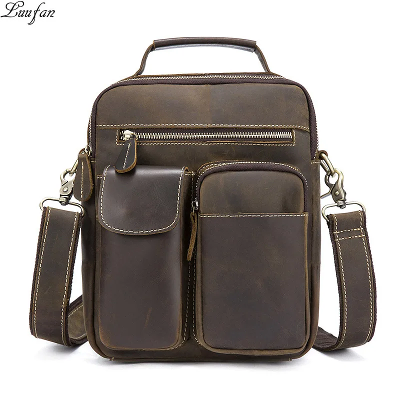 Vintage Crazy Horse Leather Man Messenger Bag Small Genuine Cow Leather Shouder Crossbody Bag Man Real Leather Tote Bag For iPad
Vintage Crazy Horse Leather Man Messenger Bag Small Genuine Cow Leather Shouder Crossbody Bag Man Real Leather Tote Bag For iPad