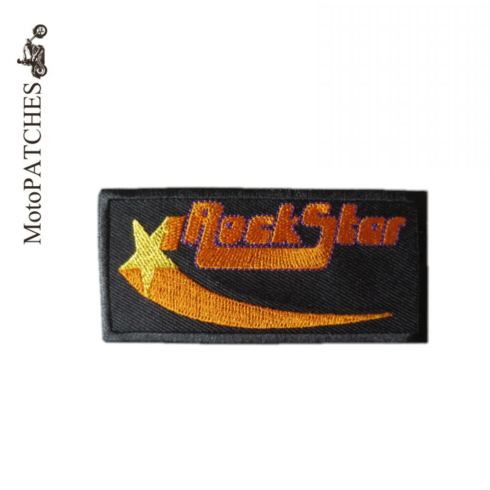 MotoPATCHES ROCKSTAR мотоциклетные нашивки вышитые железные для одежды куртки аксессуары