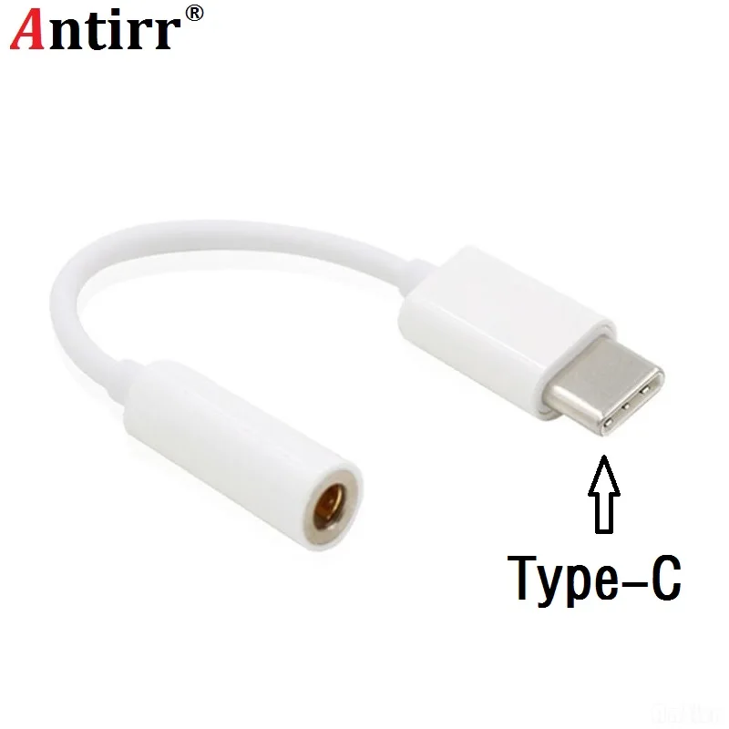 Фото 1PCS USB Type C To 3.5mm Earphone Cable USB-C Male 3.5MM AUX Audio Jack Adapter Type-C 3.5 Converter For Smart Phone | Мобильные