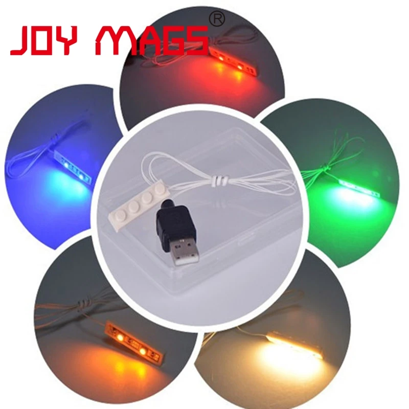 JOY MAGS LED Light Kit 1pcs 1x4 Plate Light Accessory Color With Cool White/Warm White/Yellow/Green/Red/Blue For Building Blocks
JOY MAGS LED Light Kit 1pcs 1x4 Plate Light Accessory Color With Cool White/Warm White/Yellow/Green/Red/Blue For Building Blocks