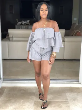 Sexy Two Piece Set Women Mesh Three Quarter Sleeve Off Shoulder Ruffles Tops And Shorts Summer Suit Casual Club Outfits Clothes
Sexy Two Piece Set Women Mesh Three Quarter Sleeve Off Shoulder Ruffles Tops And Shorts Summer Suit Casual Club Outfits Clothes