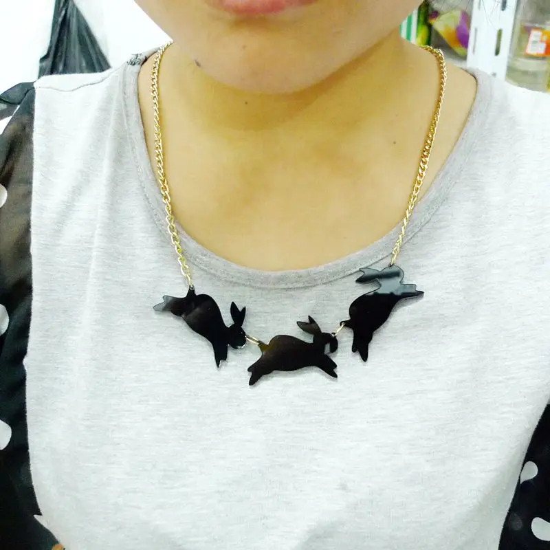 Trendy Fashion Hip Hop Club Jewelry Metal Chain Acrylic Animal Rabbit Choker Necklace
Trendy Fashion Hip Hop Club Jewelry Metal Chain Acrylic Animal Rabbit Choker Necklace