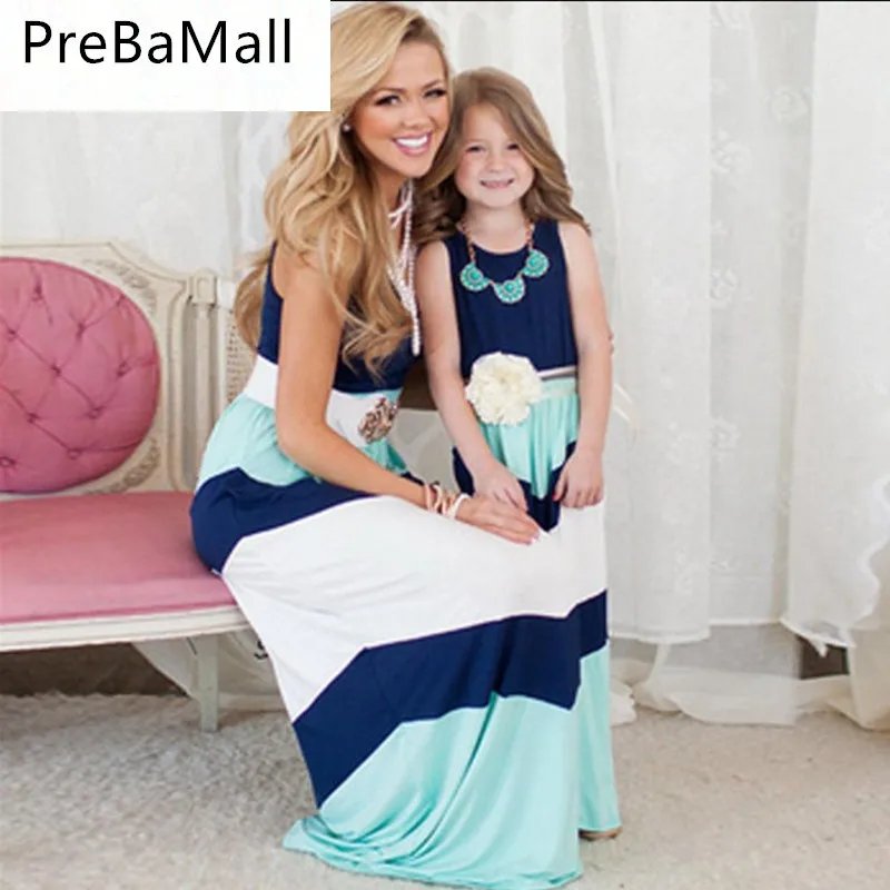Popular summer Mommy and me clothes family matching mother daughter long dresses striped mom dress kids child outfits C74
Popular summer Mommy and me clothes family matching mother daughter long dresses striped mom dress kids child outfits C74