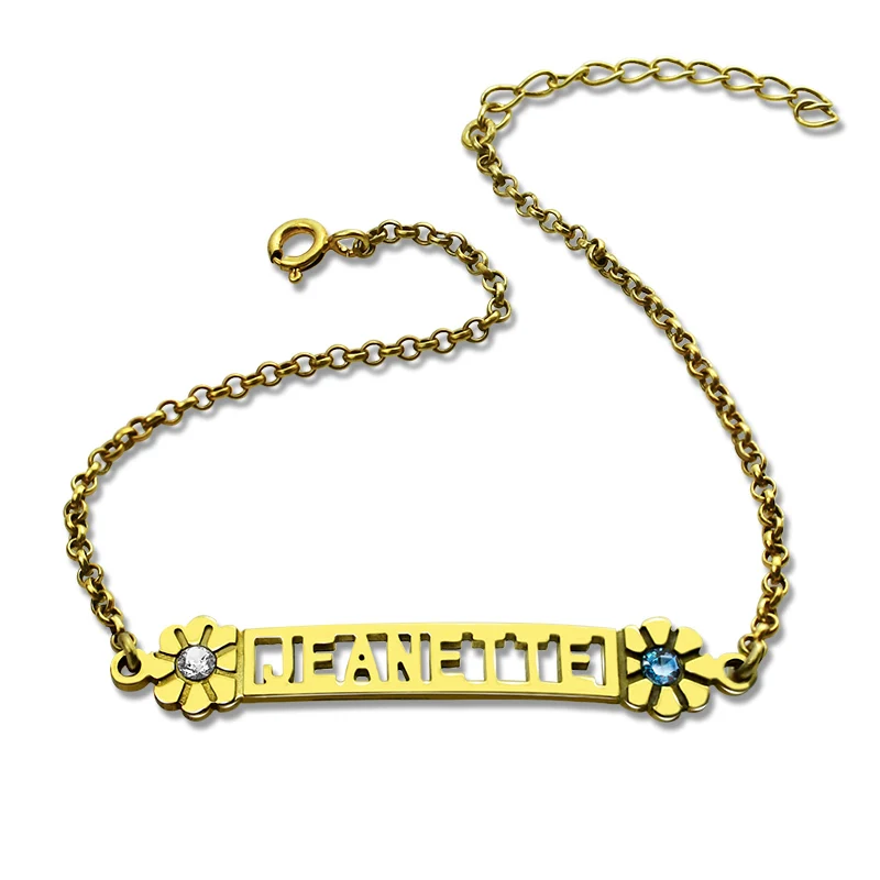 AILIN Gold Color Name Bracelet Birthstone Initials Bracelet Custom Cut Out Nameplate Charm Bracelet Adorable Bridesmaids Gift
AILIN Gold Color Name Bracelet Birthstone Initials Bracelet Custom Cut Out Nameplate Charm Bracelet Adorable Bridesmaids Gift