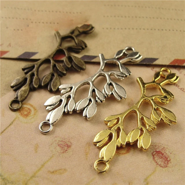 20pcs 38x16mm Branchs Connectors Metal Leaf Flower charms for jewelry making Diy Necklace Bracelet Charms Jewelry Components
20pcs 38x16mm Branchs Connectors Metal Leaf Flower charms for jewelry making Diy Necklace Bracelet Charms Jewelry Components