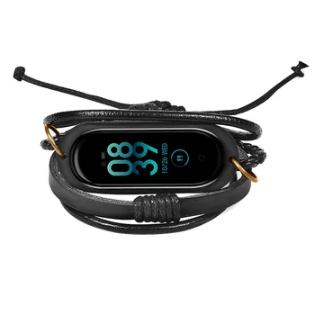 For Mi Band 4 Strap Leather Weave Braided Bracelet Strap Band for Xiaomi Mi Band 3 4 Correa
For Mi Band 4 Strap Leather Weave Braided Bracelet Strap Band for Xiaomi Mi Band 3 4 Correa