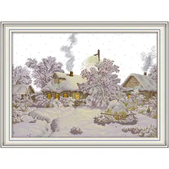 oneroom Winter Village counted 11CT 14CT scenery Cross Stitch Set DIY DMC Chinese Cross-stitch Kit Embroidery Needlework
oneroom Winter Village counted 11CT 14CT scenery Cross Stitch Set DIY DMC Chinese Cross-stitch Kit Embroidery Needlework