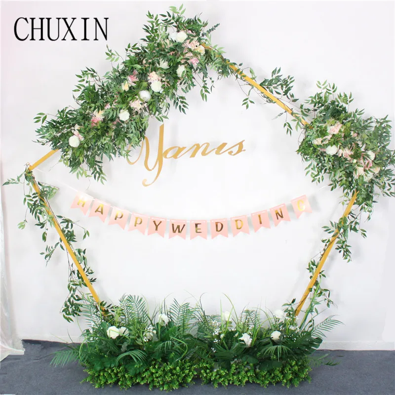 wedding arch artificial flower decoration green grass flower row handmade green leaves and pink with background wall decor
wedding arch artificial flower decoration green grass flower row handmade green leaves and pink with background wall decor