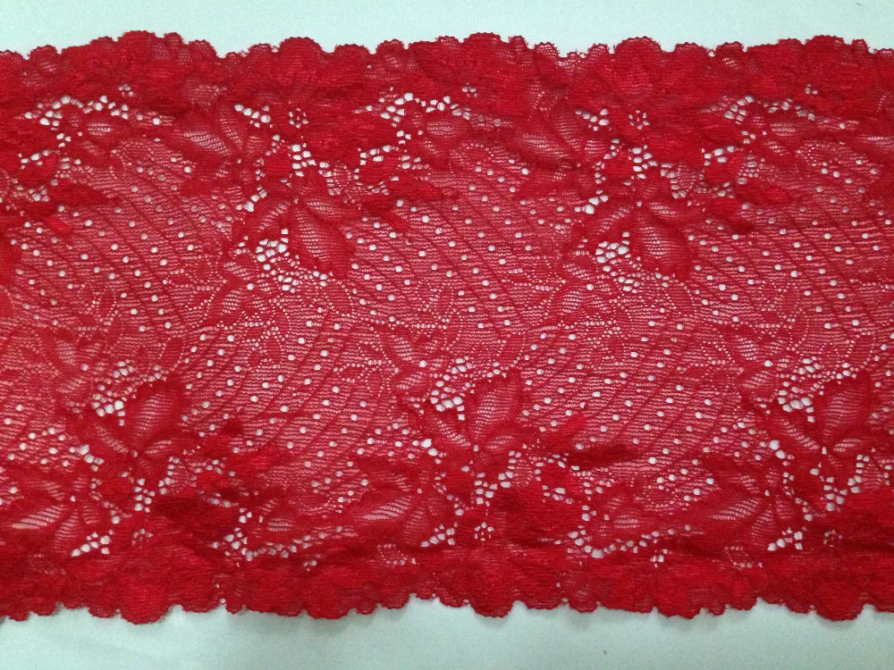 17cm width 3yrds/lot Red color stretch lace elastic mesh lace garment accessorry lace
17cm width 3yrds/lot Red color stretch lace elastic mesh lace garment accessorry lace