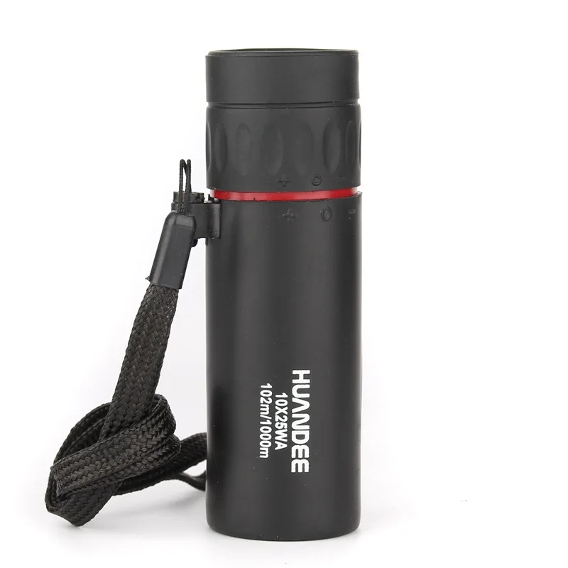 HUANDEE Mini 10X25 portable monocular Telescope shockproof monoculars telescope Focus Green Film Binoculo Optical Hunting Scope
HUANDEE Mini 10X25 portable monocular Telescope shockproof monoculars telescope Focus Green Film Binoculo Optical Hunting Scope