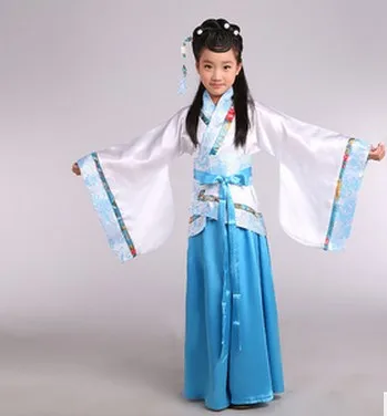 Детский Китайский традиционный костюм для девочек Hanfu/детская одежда костюмы