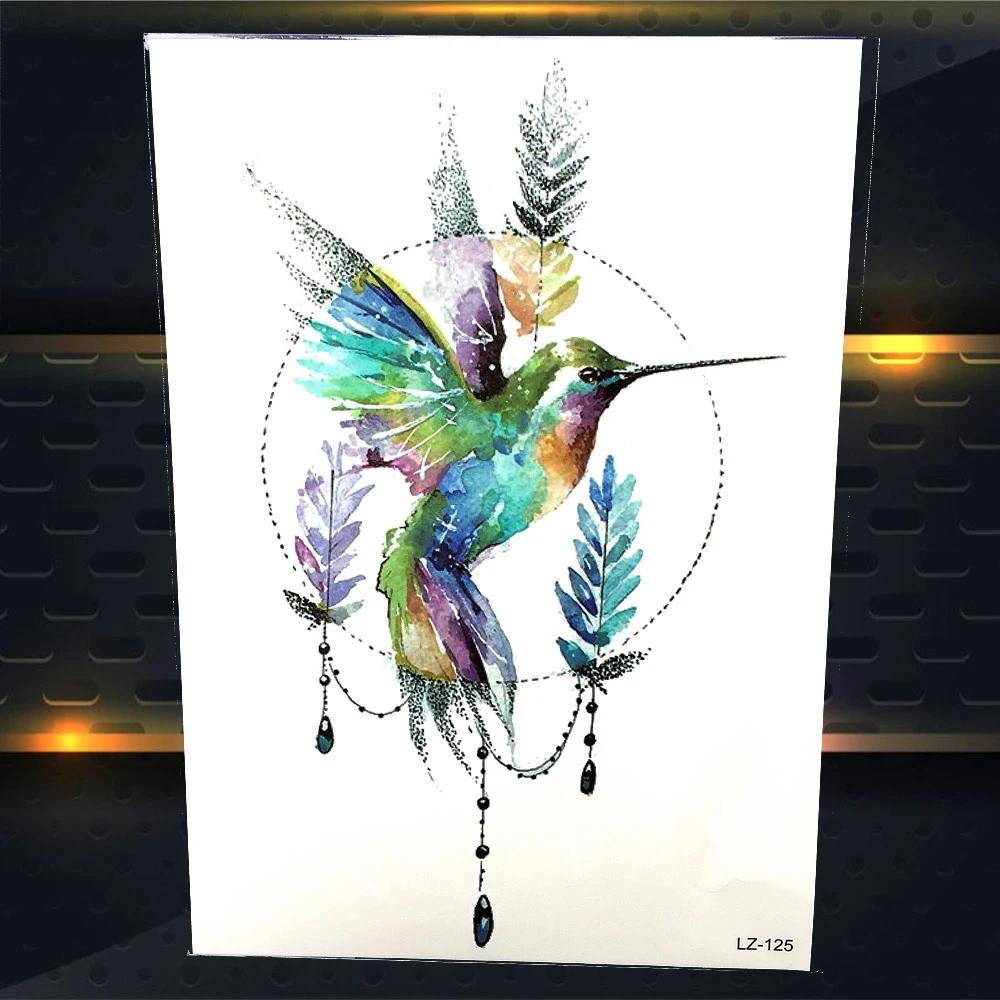 Watercolor Geometric Hummingbird Temporary Tattoo Stickers Leaf Circular Waterproof Tattoo Women Men Body Art Makeup Tatoo Arm
Watercolor Geometric Hummingbird Temporary Tattoo Stickers Leaf Circular Waterproof Tattoo Women Men Body Art Makeup Tatoo Arm