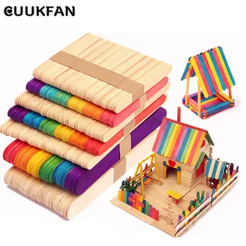 50Pcs/Lot Craft Ice Wooden Popsicle Sticks Creative DIY Building Blocks Accessories Kids DIY Hand Crafts Art Ice Cream Sticks
50Pcs/Lot Craft Ice Wooden Popsicle Sticks Creative DIY Building Blocks Accessories Kids DIY Hand Crafts Art Ice Cream Sticks