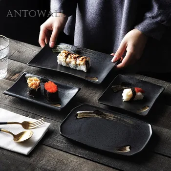 ANTOWALL Japanese style sushi snack dish ceramic dim sum sashimi dish restaurant home retro dish
ANTOWALL Japanese style sushi snack dish ceramic dim sum sashimi dish restaurant home retro dish