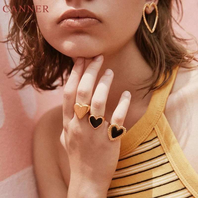 1pcs Love Heart Rings for Women Punk Adjustable Open Ring Gold Color Midi Knuckle Rings Female Jewelry anillos mujer C45
1pcs Love Heart Rings for Women Punk Adjustable Open Ring Gold Color Midi Knuckle Rings Female Jewelry anillos mujer C45