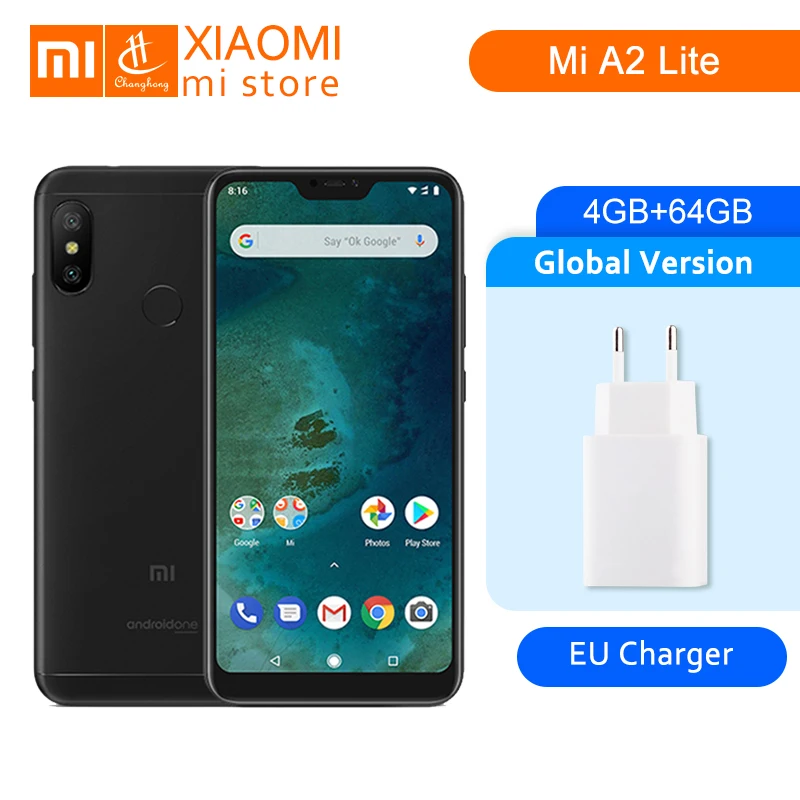 Global Version Xiaomi Mi A2 Lite 4GB 64GB 5.84" 19:9 Screen 4000mAh Snapdragon 625 Octa Core 12MP+5MP Android One Mobile Phone
Global Version Xiaomi Mi A2 Lite 4GB 64GB 5.84" 19:9 Screen 4000mAh Snapdragon 625 Octa Core 12MP+5MP Android One Mobile Phone