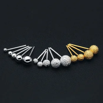 NBSAMENG 100% Real 925 Sterling Silver Earring Tiny Cute Frosting Ball Geometric Stud Earrings For Women Girl Jewelry Gift
NBSAMENG 100% Real 925 Sterling Silver Earring Tiny Cute Frosting Ball Geometric Stud Earrings For Women Girl Jewelry Gift