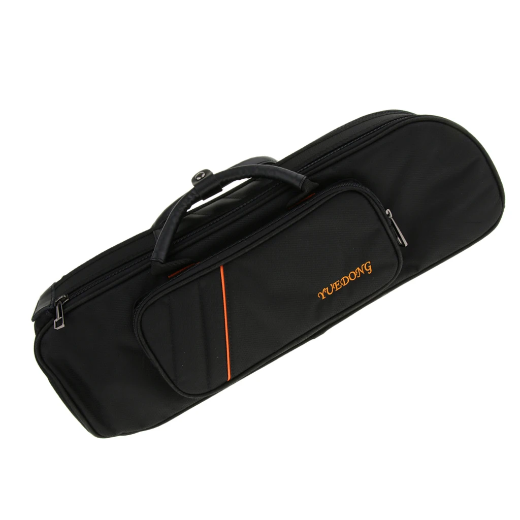 Bb Trumpet Carry Bag Trumpet Gig Bag Padded Bag for Trumpet Lovers Black